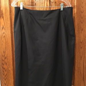 Theory Chocolate Brown Suit Skirt